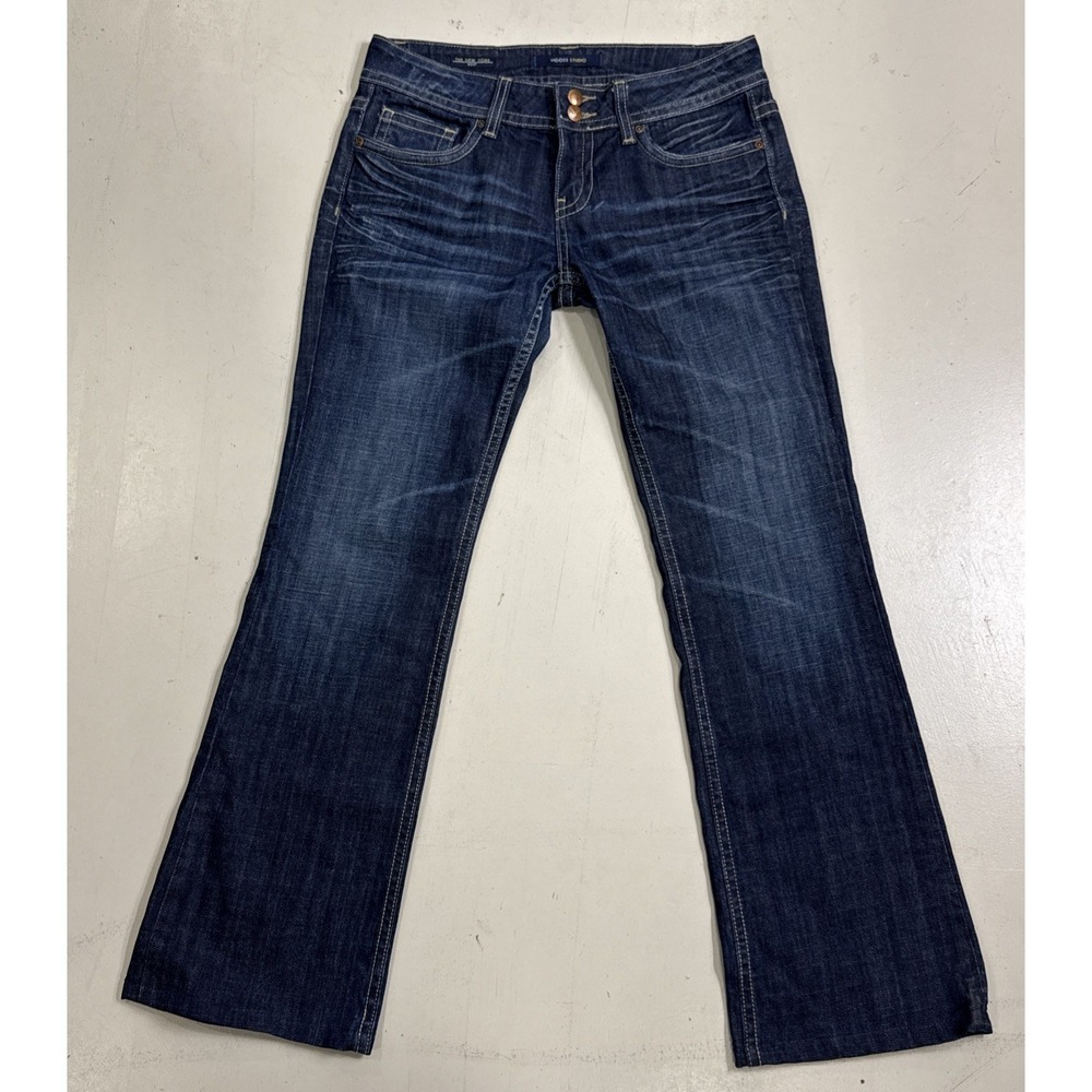 Vigoss Studio The New York Bootโ Women's Jeans size 29x29 Flap Pocket Dark Wash